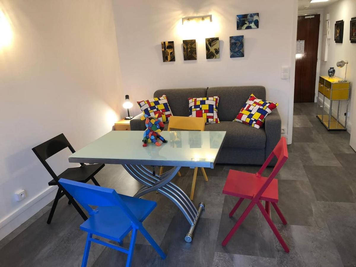Studio 3* Vue Mer Parking Regina Et Golf Biarritz Buitenkant foto
